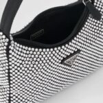 SATIN MINI BAG WITH CRYSTALS