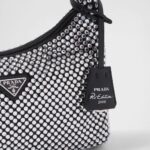 SATIN MINI BAG WITH CRYSTALS