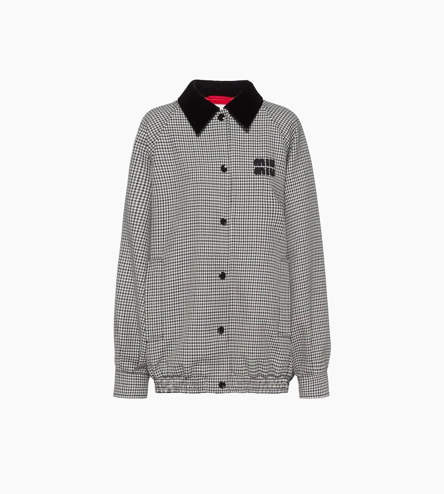 CHECK BLOUSON JACKET