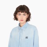 DENIM SHIRT WITH LOGO