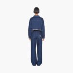 MID RISE LEG DENIM JEANS WITH LOGO