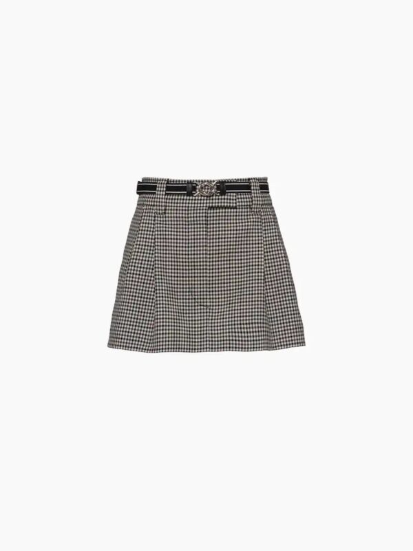 CHECK MINI SKIRT