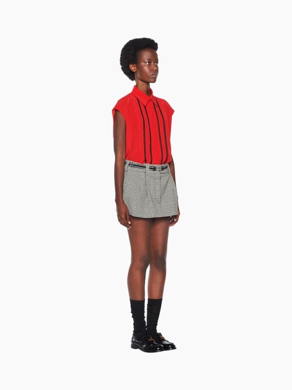 CHECK MINI SKIRT