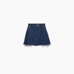 DENIM LOW RISE MINI SKIRT