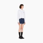 DENIM LOW RISE MINI SKIRT