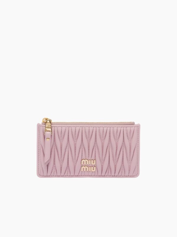 NAPPA LEATHER MATELASSÉ CARD HOLDER