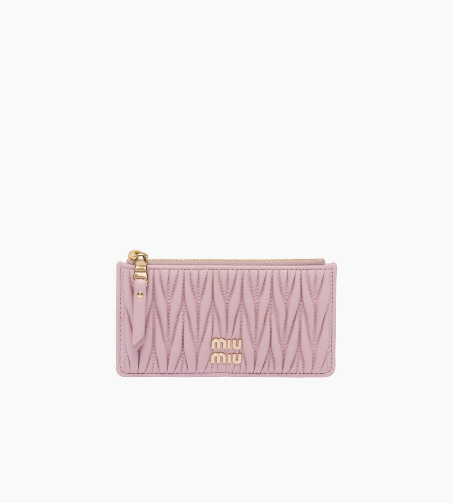 NAPPA LEATHER MATELASSÉ CARD HOLDER