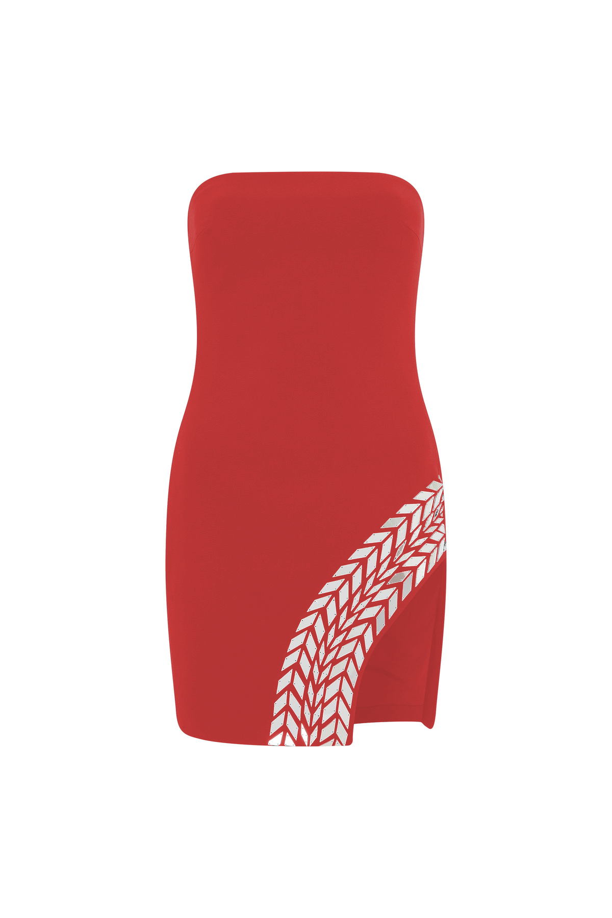 パーティードレス Plexiglass Tyre Track Mini Dress PLEXIGLASS TYRE TRACK SLEEVELESS MINI DRESS - Helga Design