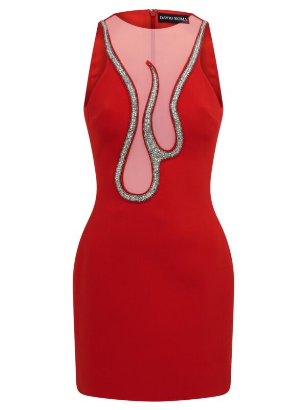 CRYSTAL FLAME MINI DRESS
