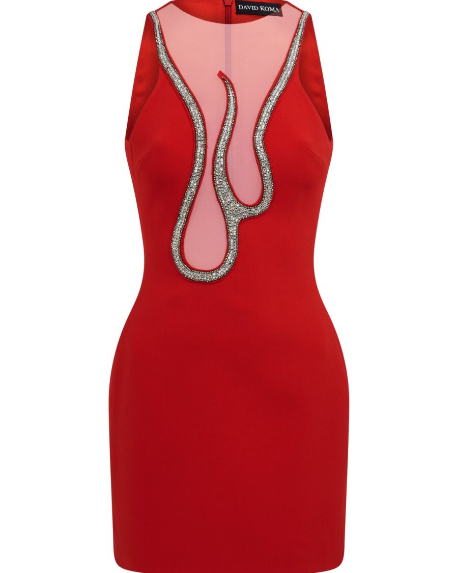 CRYSTAL FLAME MINI DRESS