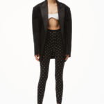 CRYSTAL LOGO LEGGING IN STRETCH NYLON
