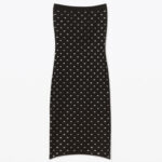 CRYSTAL LOGO TUBE DRESS IN STRETCH NYLON