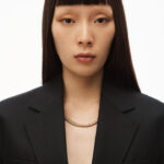 LOGO ELASTIC BLAZER IN TAILORED COTTON