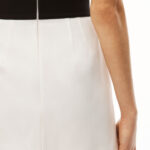 ELASTIC LOGO BAND TAILORED COTTON SKIRT