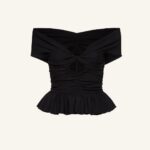 OFF THE SHOULDERS PEPLUM TOP