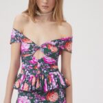 OFF THE SHOULDERS PEPLUM TOP