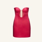 STRAPLESS CUTOUT MINI DRESS