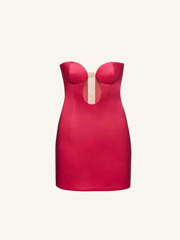 STRAPLESS CUTOUT MINI DRESS