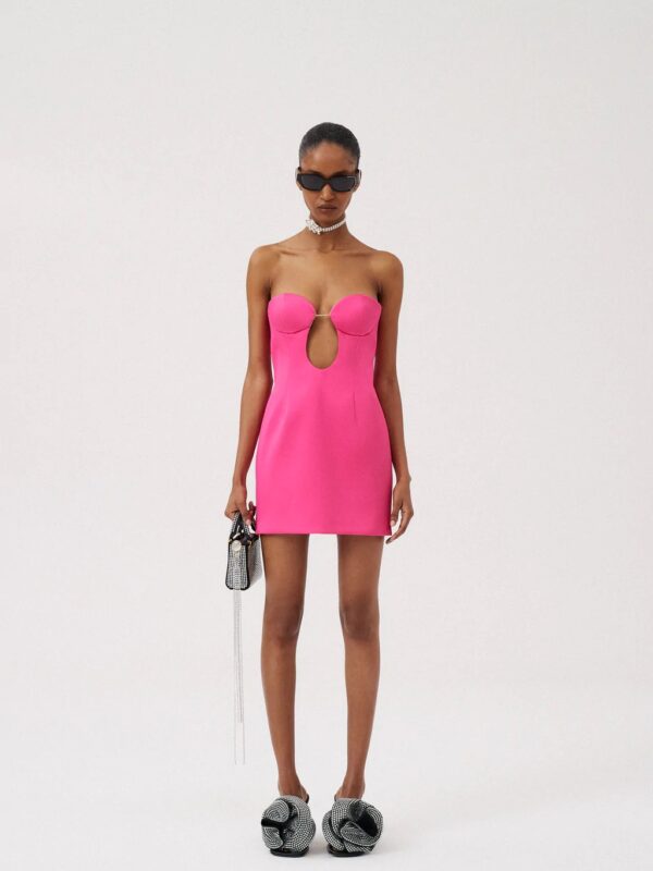 STRAPLESS CUTOUT MINI DRESS
