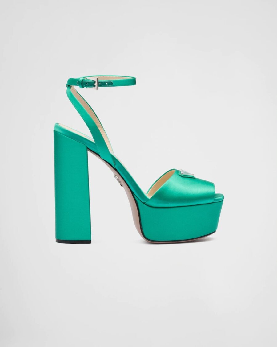 HIGH HEEL SATIN PLATFORM