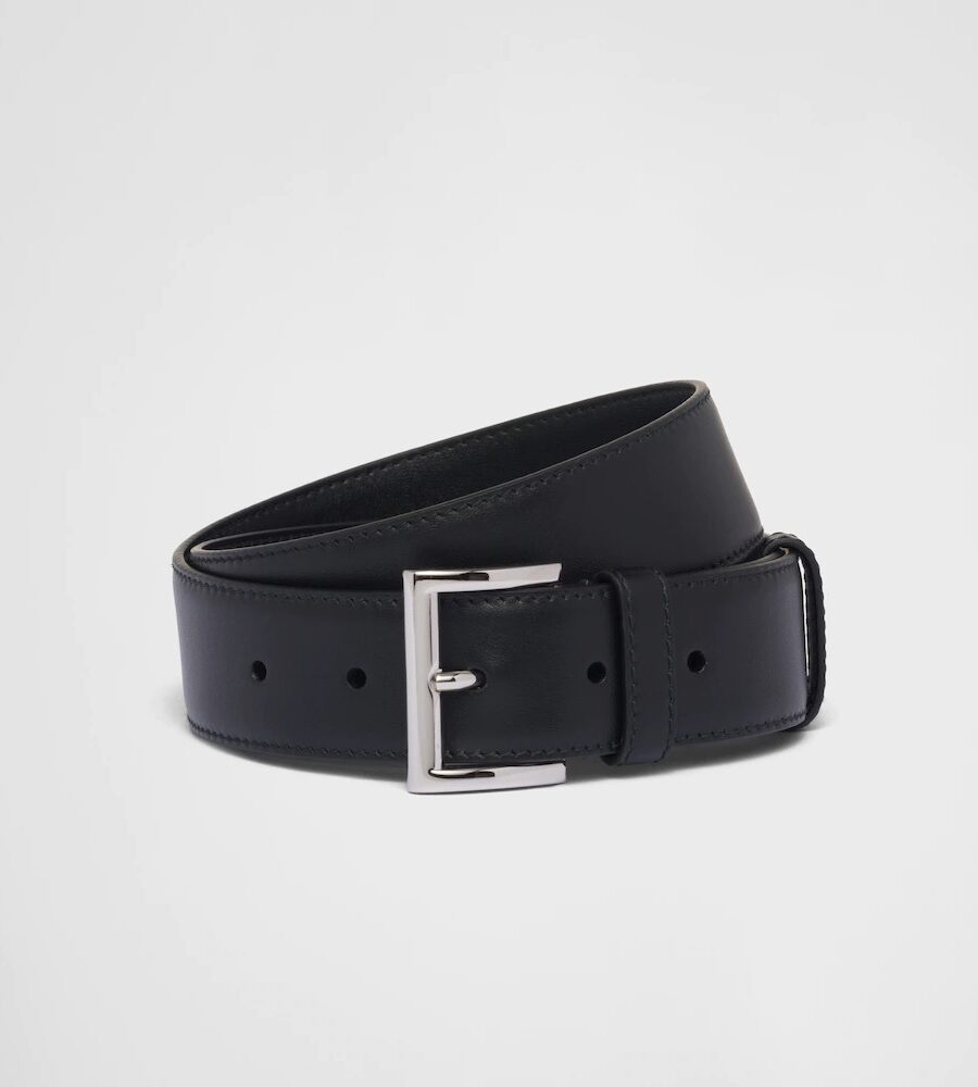 LEATHER LOGO BELT
