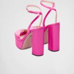 HIGH HEEL SATIN PLATFORM