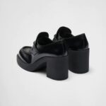 HIGH HEEL LEATHER LOAFERS