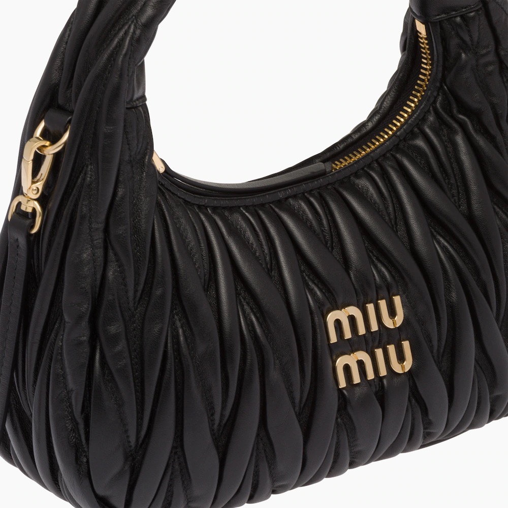 Miu Miu Distressed Hobo Bag