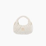 MIU WANDER MATELASSÉ NAPPA LEATHER HOBO BAG