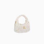 MIU WANDER MATELASSÉ NAPPA LEATHER HOBO BAG