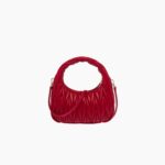 MIU WANDER MATELASSÉ NAPPA LEATHER HOBO BAG