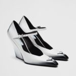 MARY JANE 95 BRUSHED LEATHER PUMPS