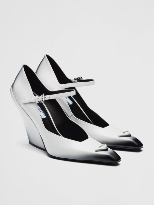 MARY JANE 95 BRUSHED LEATHER PUMPS