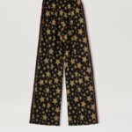 JACQUARD STARS LOOSE TRACK PANTS