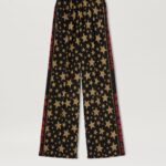 JACQUARD STARS LOOSE TRACK PANTS