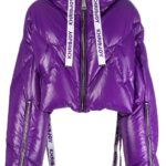 SHINY CROPPED PUFFER COAT