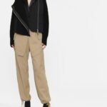 DOUBLE LAYER KNIT AND BLAZER JACKET