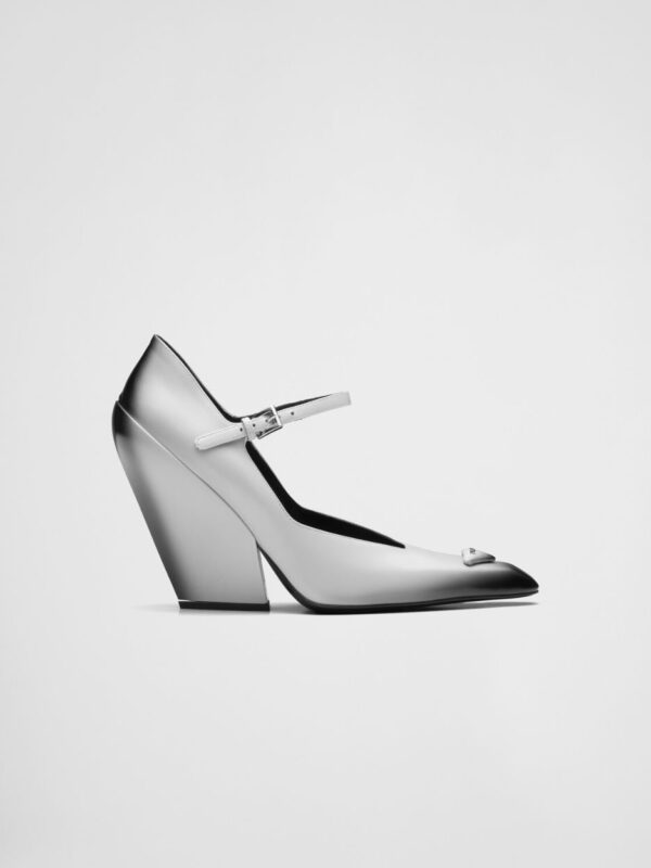 MARY JANE 95 BRUSHED LEATHER PUMPS