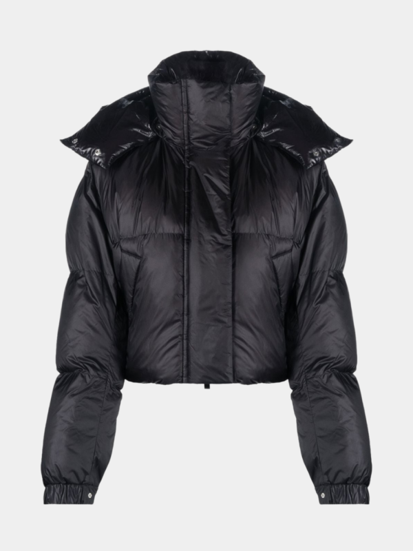 HOODED CROPPED PUFFER