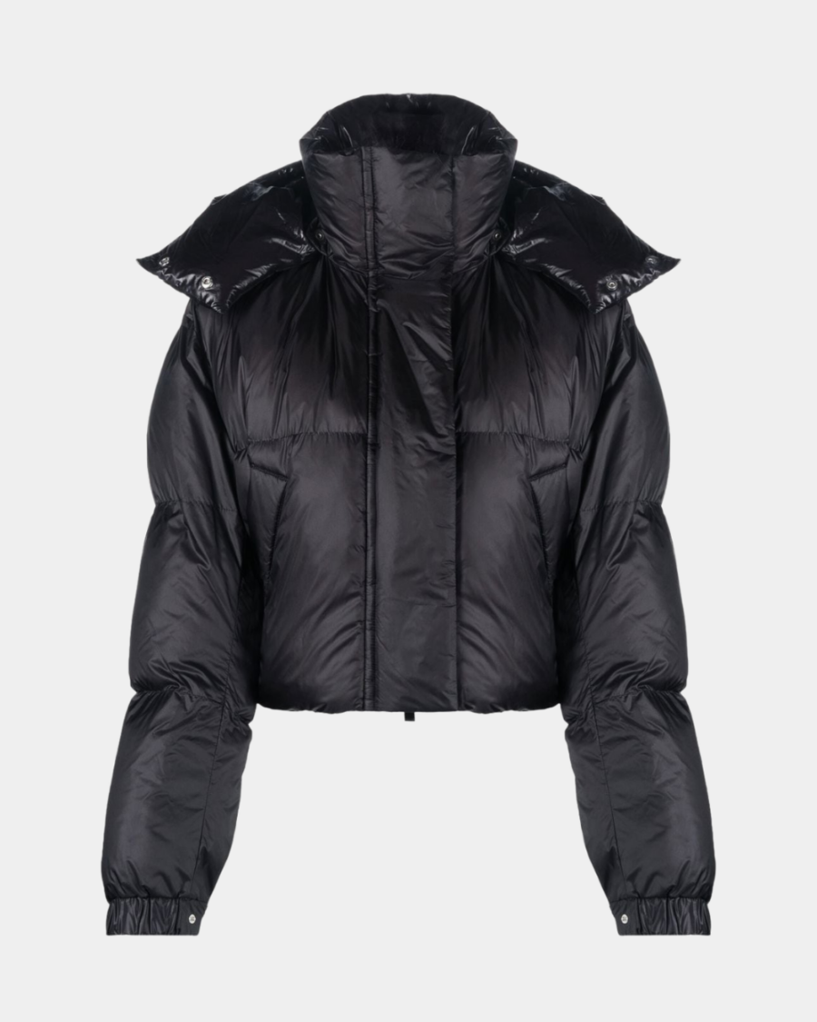 HOODED CROPPED PUFFER