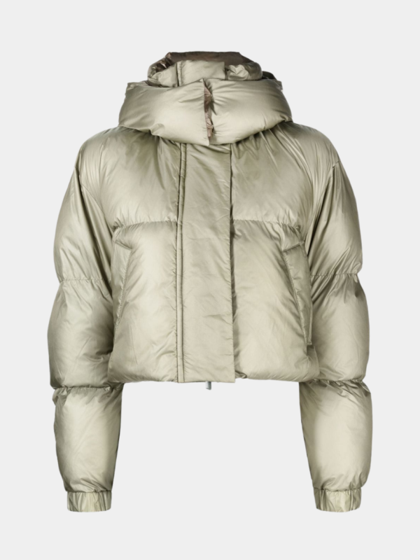 HOODED CROPPED PUFFER