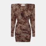 JERSEY DRAPED MINI DRESS