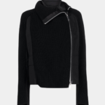 DOUBLE LAYER KNIT AND BLAZER JACKET