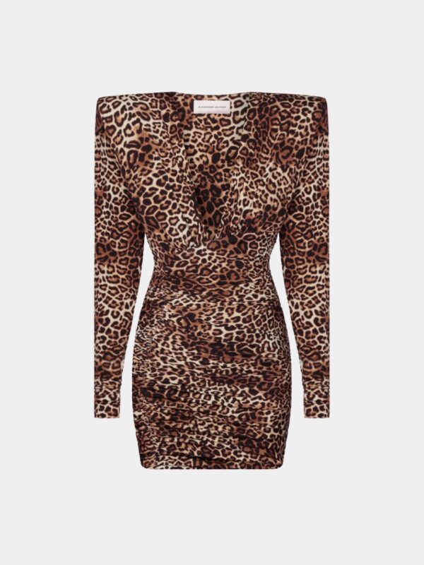 JERSEY DRAPED MINI DRESS