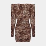 JERSEY DRAPED MINI DRESS