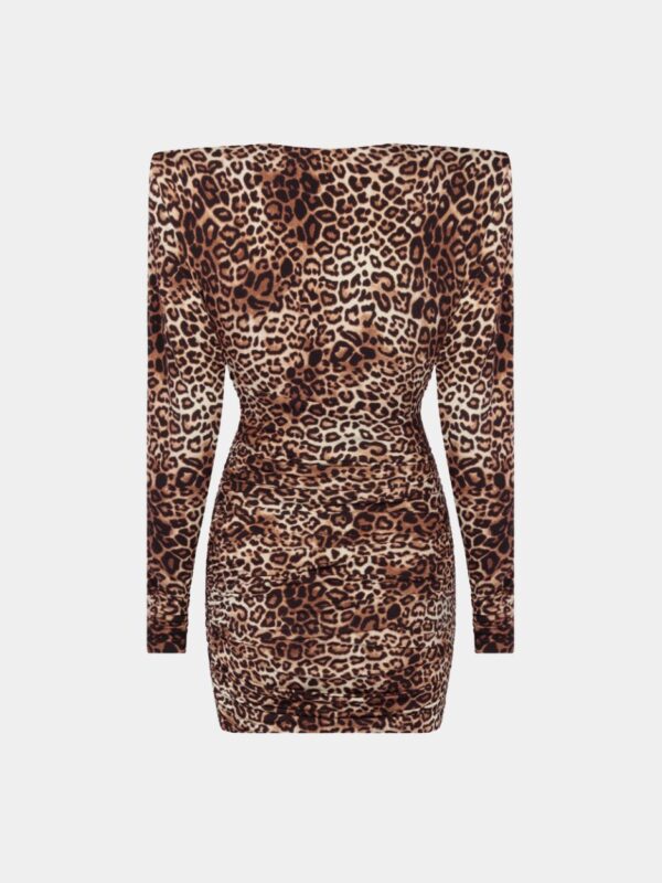 JERSEY DRAPED MINI DRESS
