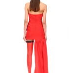 RUCHED SIDE HEM DRESS