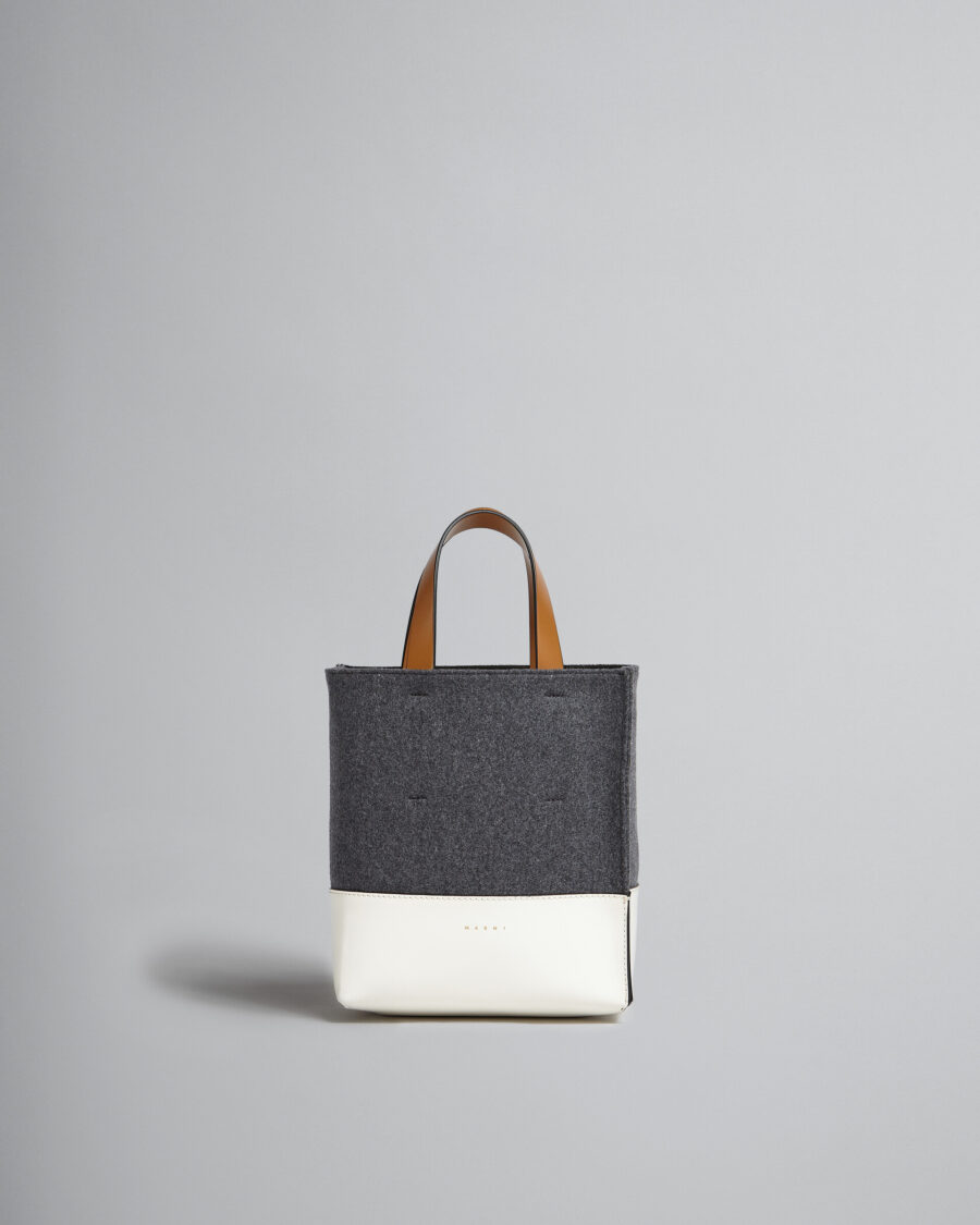 MUSEO MINI BAG IN MULTICOLOUR LEATHER AND FELT