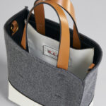 MUSEO MINI BAG IN MULTICOLOUR LEATHER AND FELT