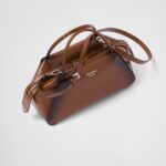 BRUSHED LEATHER HANDBAG